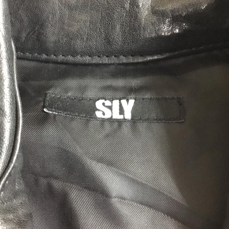 スライ SLY ジャケット、上着 レザージャケット 2 無地 黒 / ブラック / レディース USED 古着 中古 10101778