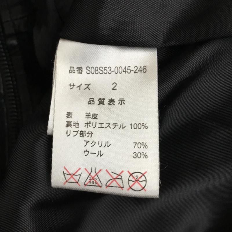 スライ SLY ジャケット、上着 レザージャケット 2 無地 黒 / ブラック / レディース USED 古着 中古 10101778