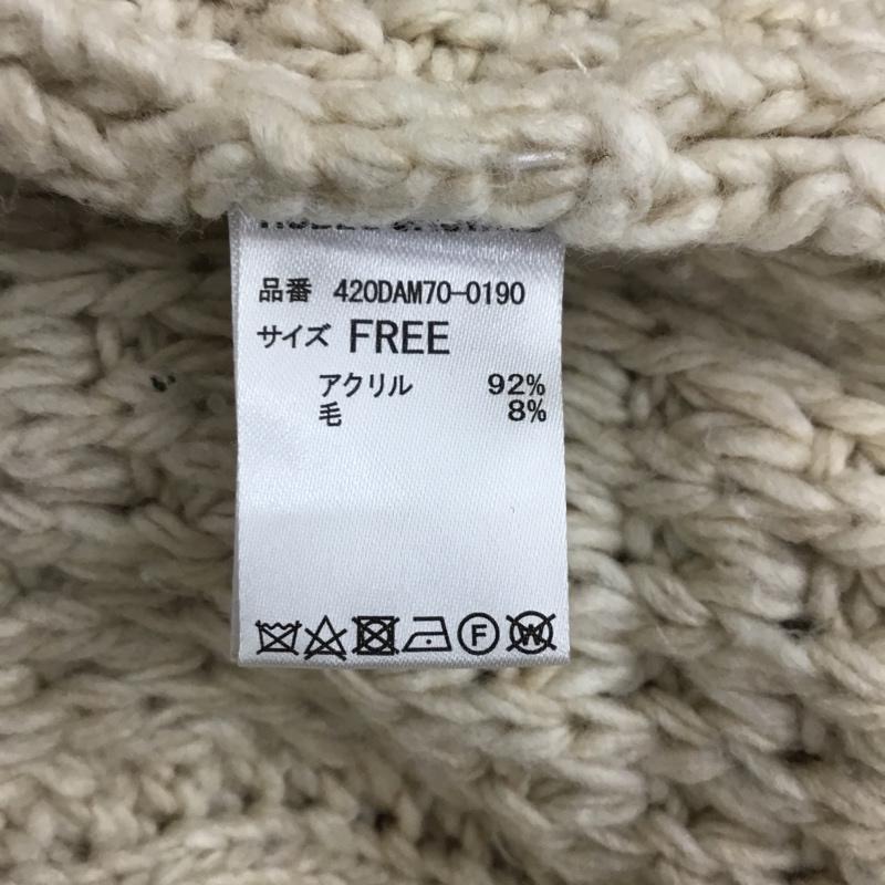 ロデオクラウンズ Rodeo Crowns ニット、セーター 長袖 FREE 無地 ベージュ / ベージュ / レディース USED 古着 中古 10101783