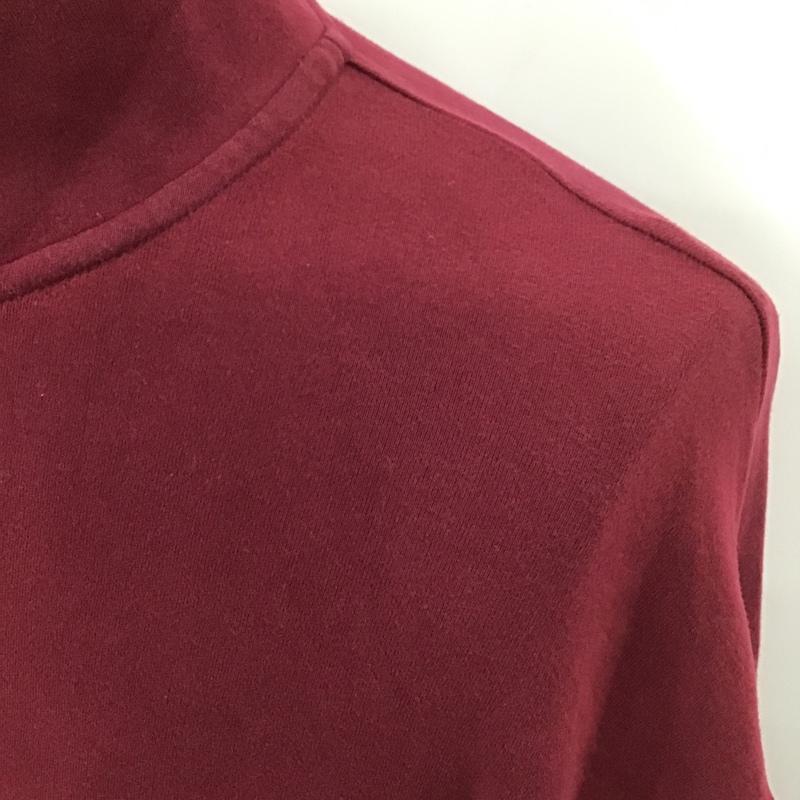 ポロゴルフラルフローレン POLOGOLF カットソー 長袖 長袖カットソー ジップアップネックカットソー ロングスリーブカットソー 刺繍Tシャツ L ロゴ、文字 えんじ / ワインレッド / メンズ USED 古着 中古 10101802