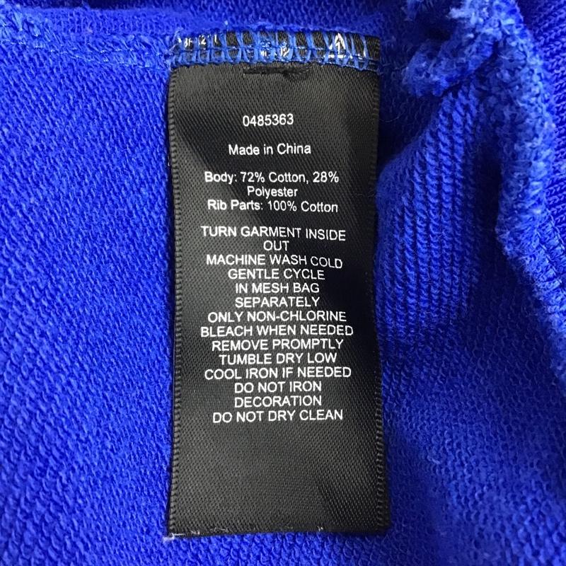 アールエルエックスラルフローレン RLXRALPHLAUREN トレーナー 長袖 長袖スウェット 長袖トレーナー リブカットソー ジップアップネックトレーナー L ロゴ、文字 青 / ブルー / メンズ USED 古着 中古 10101803