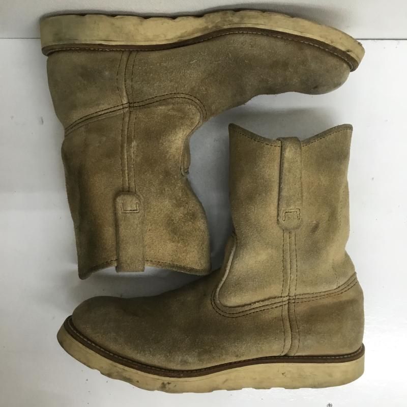 レッドウィング RED WING ブーツ 一般 ペコスブーツ スエード 90s US:8 ベージュ / ベージュ / メンズ USED 古着 中古 10101829