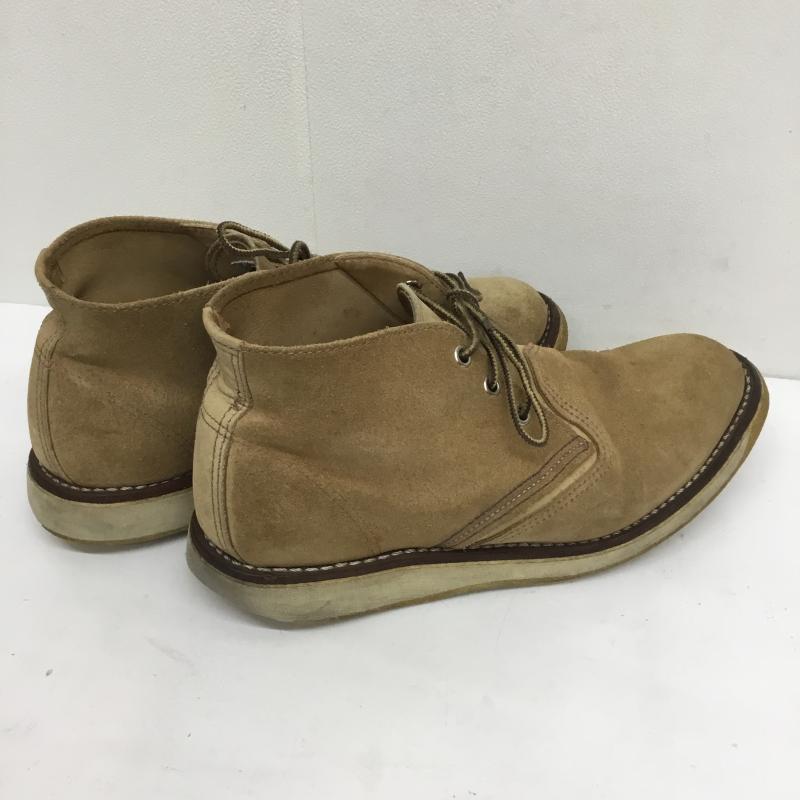 レッドウィング RED WING ブーツ 一般 スエード チャッカ サンドモハヴェラフアウト 3143 US:8.5 ベージュ / ベージュ / メンズ USED 古着 中古 10101830