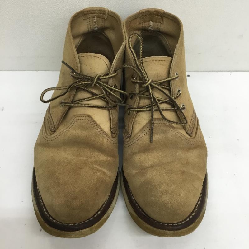 レッドウィング RED WING ブーツ 一般 スエード チャッカ サンドモハヴェラフアウト 3143 US:8.5 ベージュ / ベージュ / メンズ USED 古着 中古 10101830