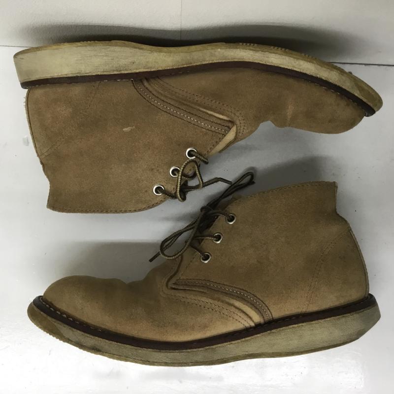 レッドウィング RED WING ブーツ 一般 スエード チャッカ サンドモハヴェラフアウト 3143 US:8.5 ベージュ / ベージュ / メンズ USED 古着 中古 10101830