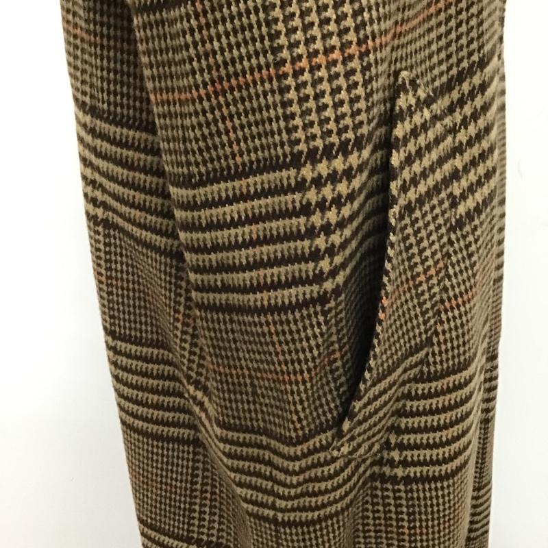 ビーミング バイ ビームス B:MING by BEAMS コート コート一般 93-19-0242-803 ステンカラーコートロングチェックアウター ロングコート S チェック 茶 / ブラウン / レディース USED 古着 中古 10101860