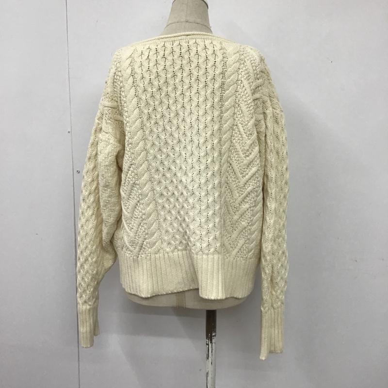 アメリカンホリック AMERICAN HOLIC ニット、セーター 長袖 M 無地 白 / ホワイト / レディース USED 古着 中古 10101885