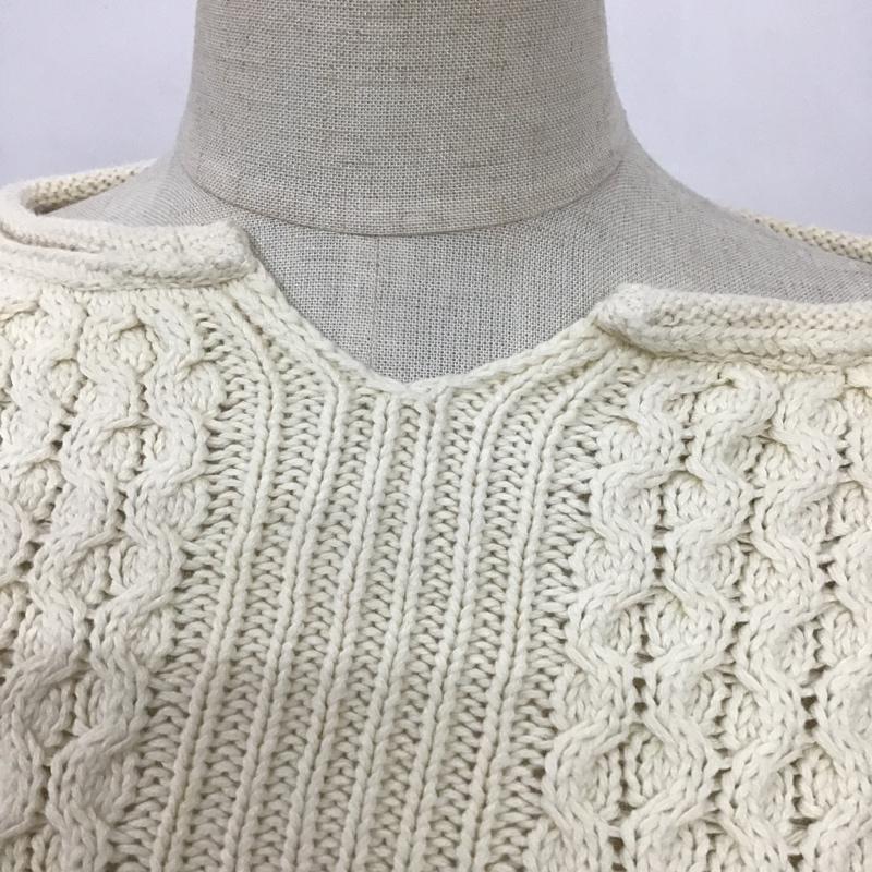 アメリカンホリック AMERICAN HOLIC ニット、セーター 長袖 M 無地 白 / ホワイト / レディース USED 古着 中古 10101885
