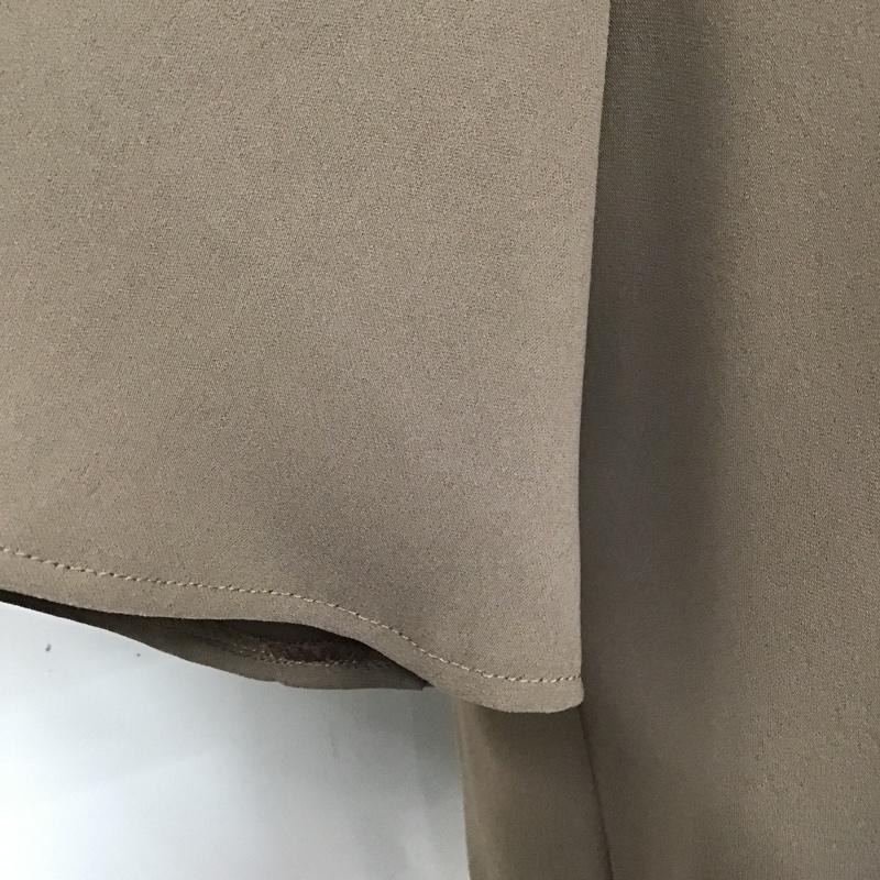 ナチュラルビューティーベーシック NATURAL BEAUTY BASIC カットソー 半袖 S 無地 茶 / ブラウン /  レディース USED 古着 中古 10101892