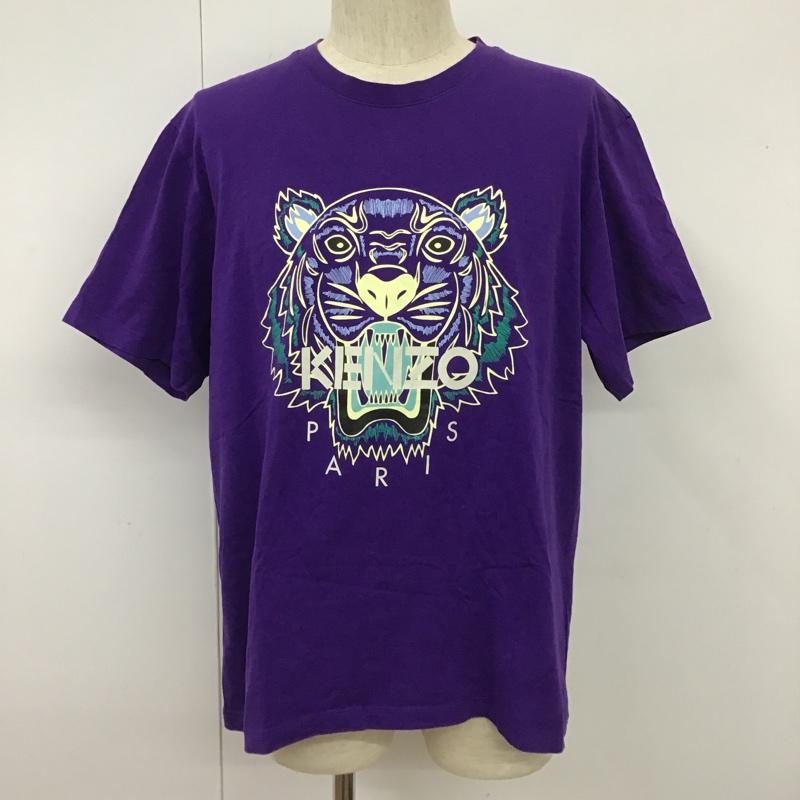 ケンゾー KENZO Tシャツ 半袖 FA55TS0504YA 半袖Tシャツ プリントTシャツ 半袖カットソー XL プリント 紫 / パープル / メンズ USED 古着 中古 10101902