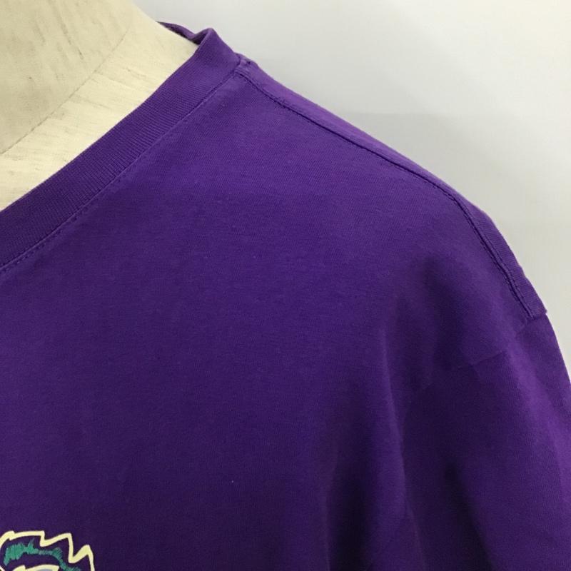 ケンゾー KENZO Tシャツ 半袖 FA55TS0504YA 半袖Tシャツ プリントTシャツ 半袖カットソー XL プリント 紫 / パープル / メンズ USED 古着 中古 10101902