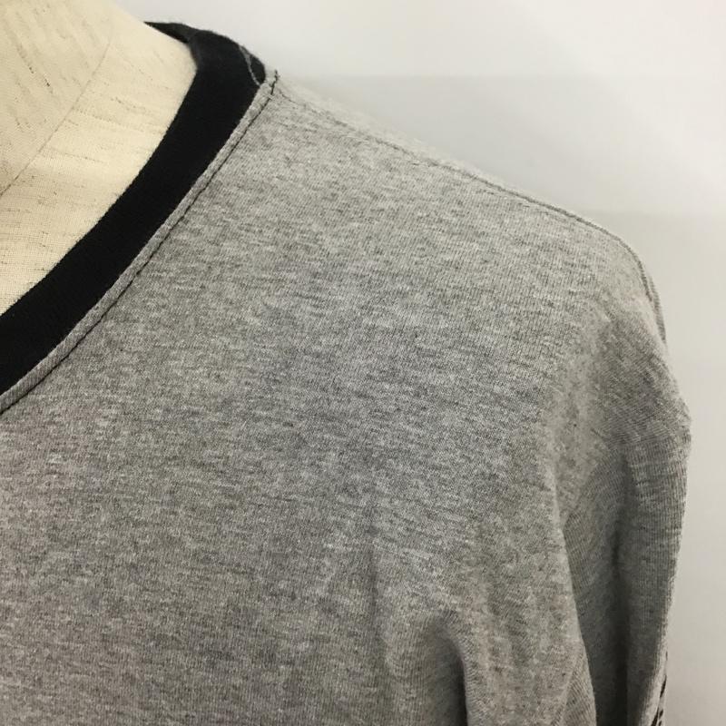 チャレンジャー CHALLENGER カットソー 長袖 長袖カットソー クルーネックカットソー ロングスリーブカットソー プリントTシャツ M ロゴ、文字 灰 / グレー / メンズ USED 古着 中古 10101915