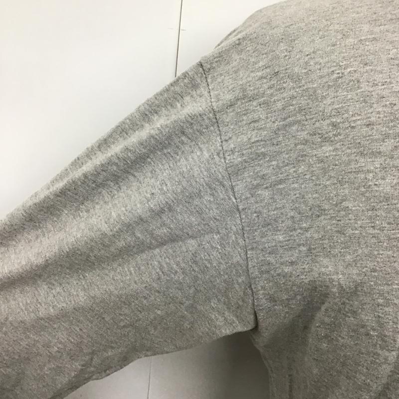 チャレンジャー CHALLENGER カットソー 長袖 長袖カットソー クルーネックカットソー ロングスリーブカットソー プリントTシャツ M ロゴ、文字 灰 / グレー / メンズ USED 古着 中古 10101915