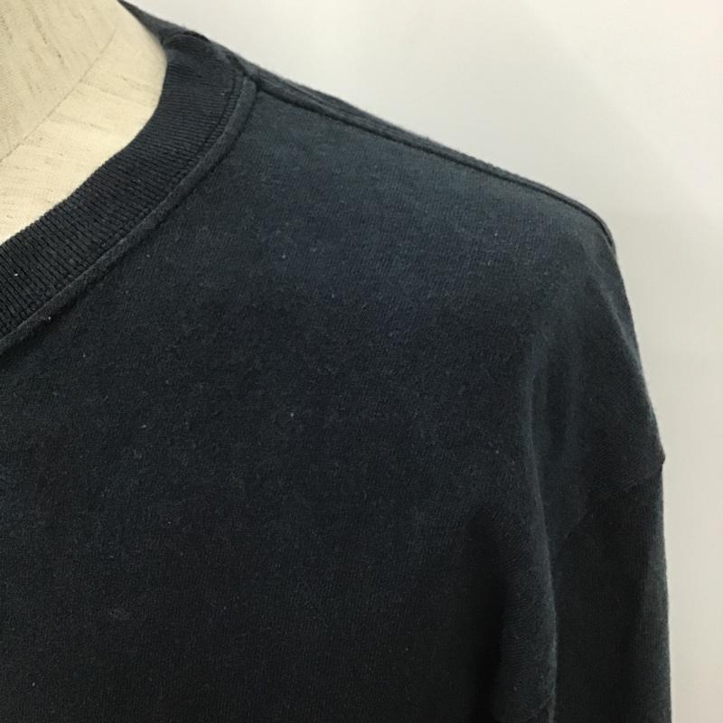 エルヴィラ ELVIRA カットソー 長袖 長袖カットソー クルーネックカットソー ロングスリーブカットソー プリントTシャツ M ロゴ、文字 黒 / ブラック / メンズ USED 古着 中古 10101916