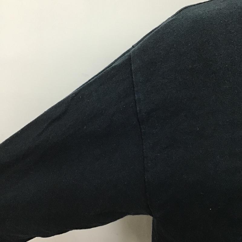 エルヴィラ ELVIRA カットソー 長袖 長袖カットソー クルーネックカットソー ロングスリーブカットソー プリントTシャツ M ロゴ、文字 黒 / ブラック / メンズ USED 古着 中古 10101916