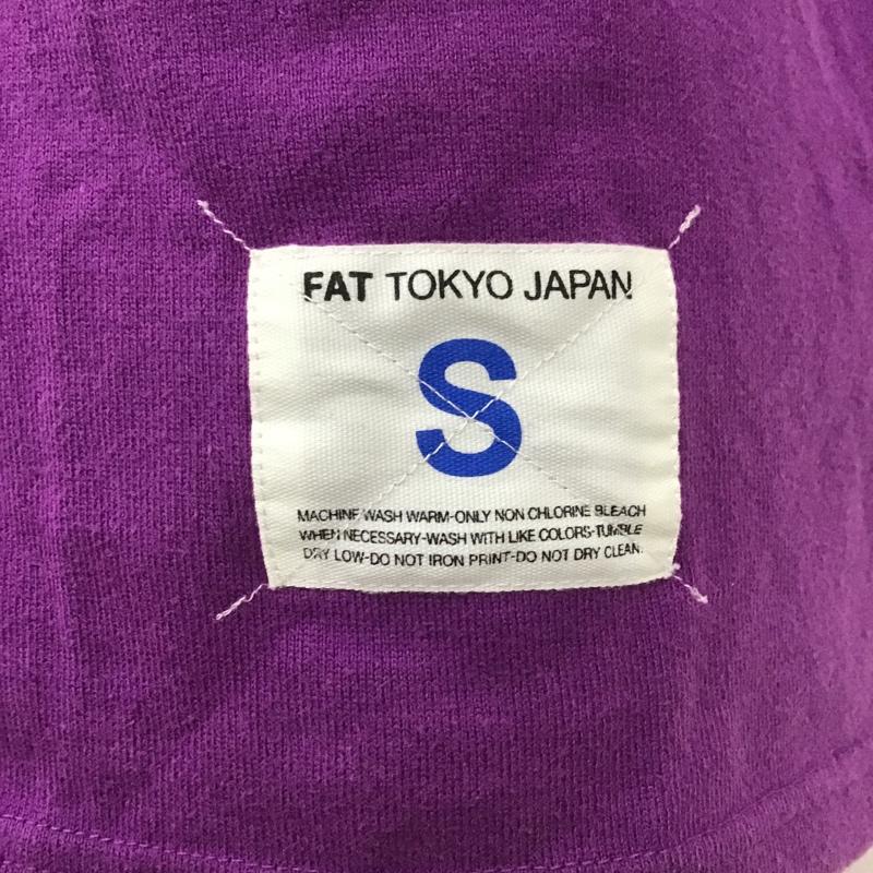 エフエイティー FAT Tシャツ 半袖 半袖カットソー プリントTシャツ クルーネックカットソー ロゴ、文字 紫 / パープル / メンズ USED 古着 中古 10101917