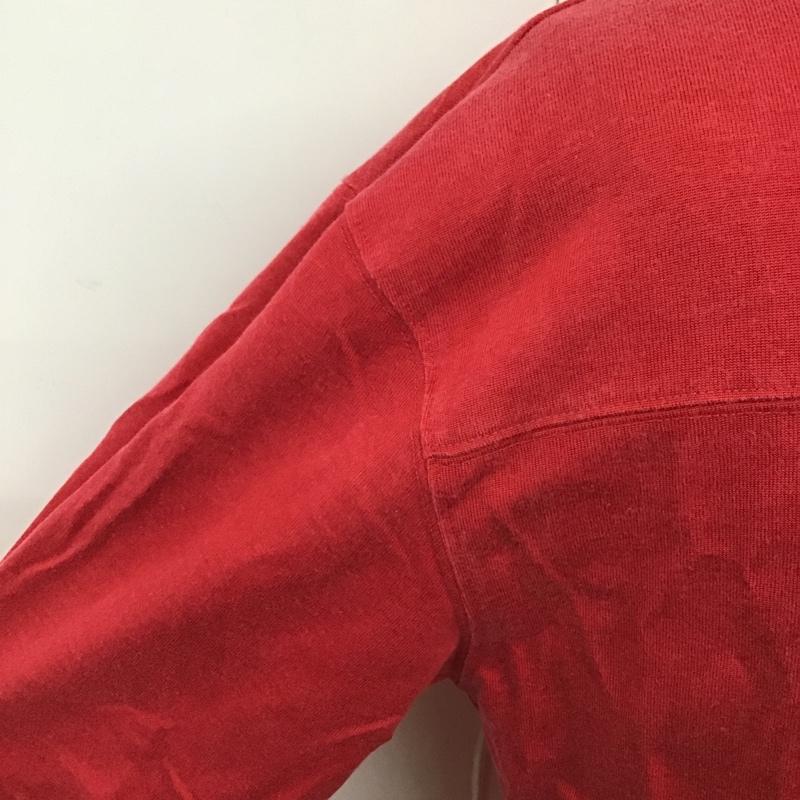 エフエイティー FAT Tシャツ 半袖 半袖カットソー プリントTシャツ クルーネックカットソー ロゴ、文字 赤 / レッド / メンズ USED 古着 中古 10101919