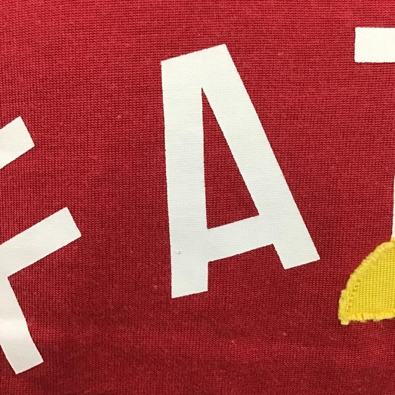 エフエイティー FAT Tシャツ 半袖 半袖カットソー プリントTシャツ クルーネックカットソー ロゴ、文字 赤 / レッド / メンズ USED 古着 中古 10101919