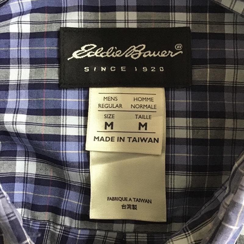 エディーバウアー Eddie Bauer シャツ、ブラウス 長袖 長袖シャツ カラーシャツ チェックシャツ 長袖カットソー ボタンダウンシャツ M チェック マルチカラー / マルチカラー / メンズ USED 古着 中古 10101930