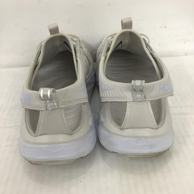 ホカオネオネ HOKA ONEONE サンダル サンダル 1123112 NCWT M HOPARA マウンテンサンダル 27.5cm 27.5cm ロゴ、文字 白 / ホワイト / X 灰 / グレー / メンズ USED 古着 中古 10101951