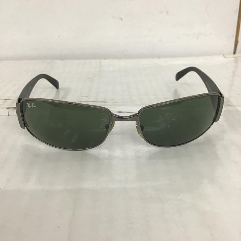 レイバン Ray-Ban めがね・サングラス サングラス RB3238 004 イタリア製 ケース付き ロゴ、文字 黒 / ブラック / X 緑 / グリーン / メンズ USED 古着 中古 10101976