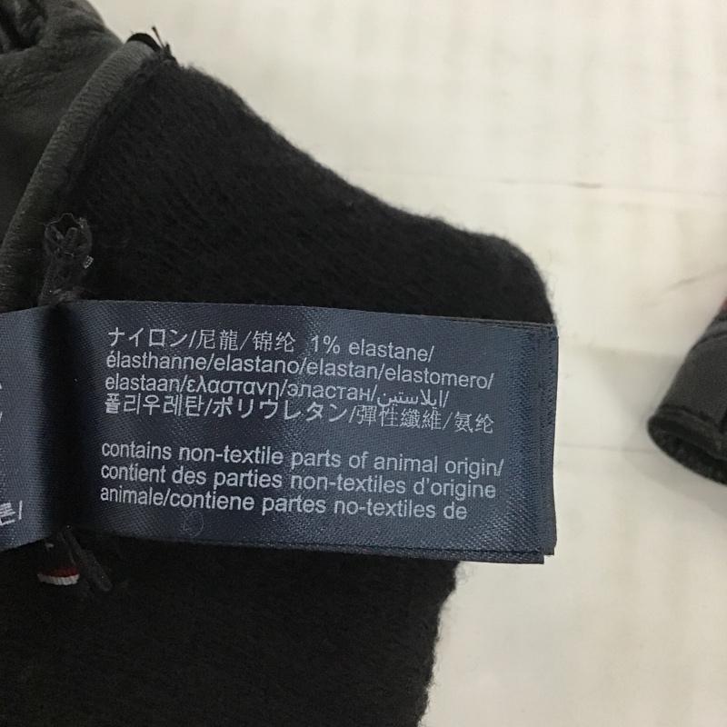 トミーヒルフィガー TOMMY HILFIGER ファッション小物 手袋 AM0AM04114 シグネチャー カラーブロック レザーグローブ ワンポイント 黒 / ブラック / X 紺 / ネイビー / X 白 / ホワイト / X 赤 / レッド / メンズ USED 古着 中古 10101981