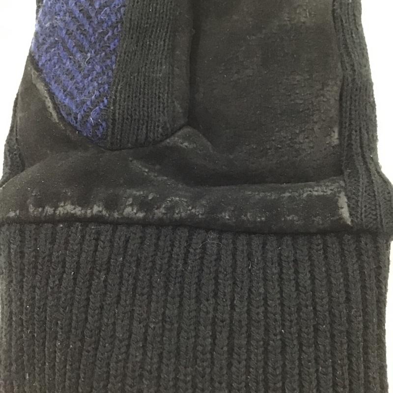 ハリスツイード HARRIS TWEED ファッション小物 手袋 ウール ロゴ、文字 黒 / ブラック / X 青 / ブルー / メンズ USED 古着 中古 10101983