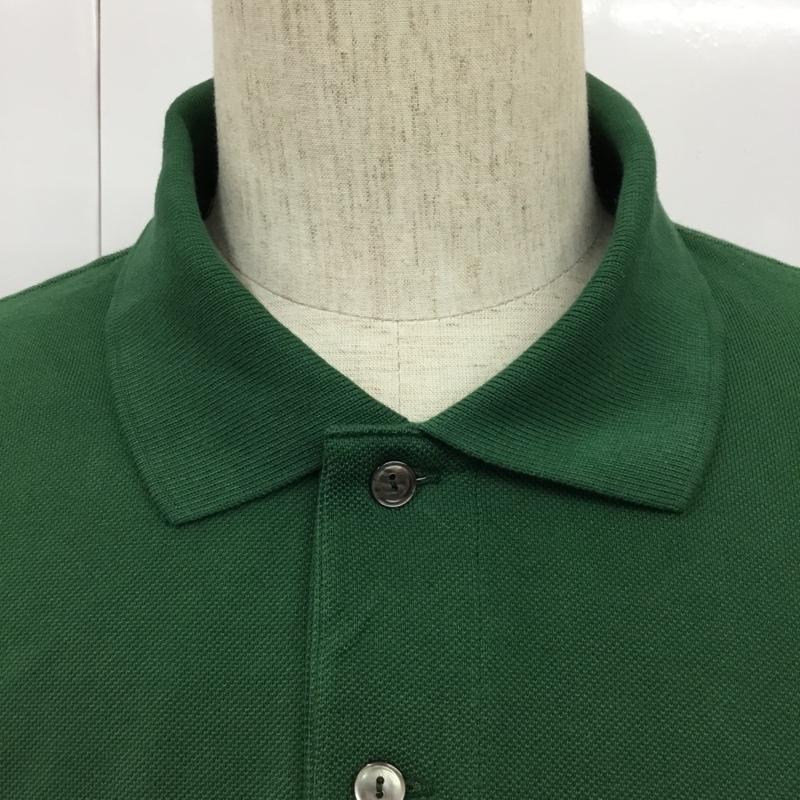 ラコステ LACOSTE ポロシャツ 半袖 半袖カットソー ポロシャツ カラーシャツ カジュアルシャツ XXL ロゴ、文字 緑 / グリーン / メンズ USED 古着 中古 10102000