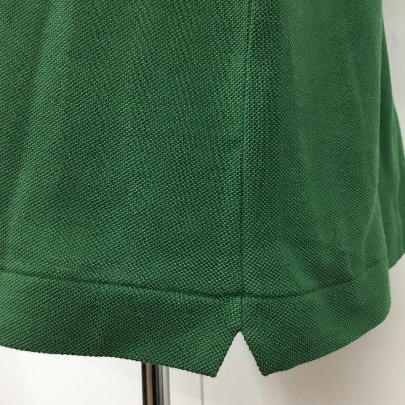 ラコステ LACOSTE ポロシャツ 半袖 半袖カットソー ポロシャツ カラーシャツ カジュアルシャツ XXL ロゴ、文字 緑 / グリーン / メンズ USED 古着 中古 10102000