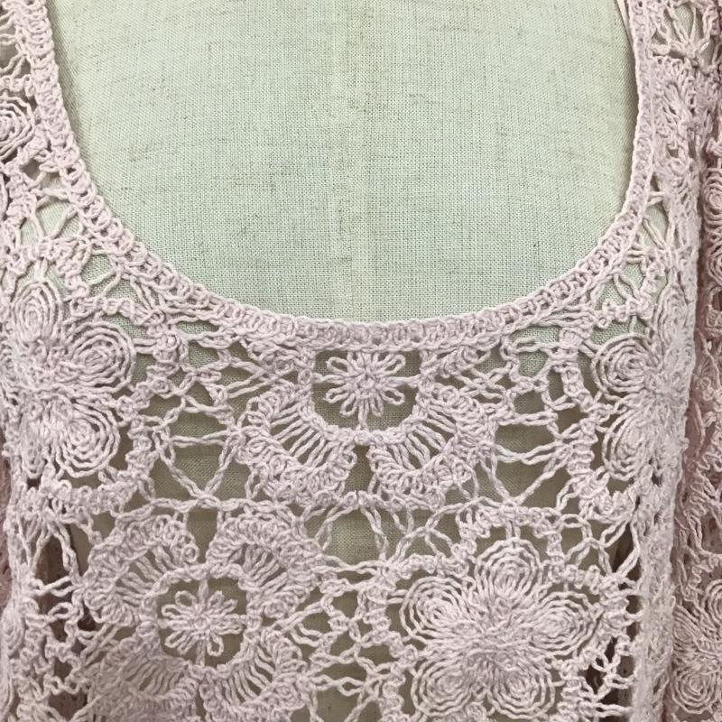 ザラ ZARA カットソー 長袖 長袖カットソー ワイドネックロングスリーブカットソー ショート丈カットソー M 無地 桃 / ピンク /  レディース USED 古着 中古 10102026