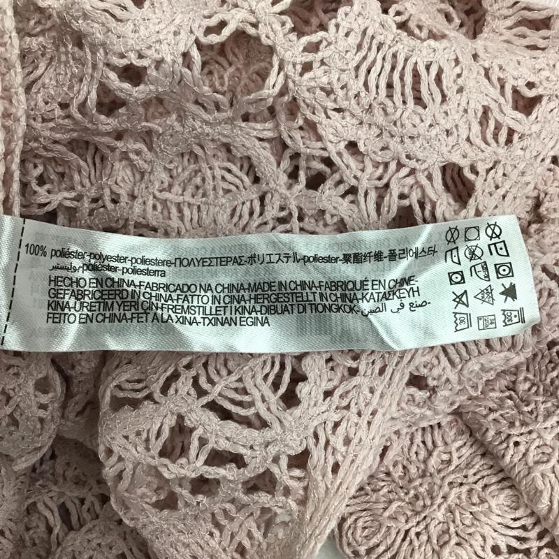 ザラ ZARA カットソー 長袖 長袖カットソー ワイドネックロングスリーブカットソー ショート丈カットソー M 無地 桃 / ピンク /  レディース USED 古着 中古 10102026