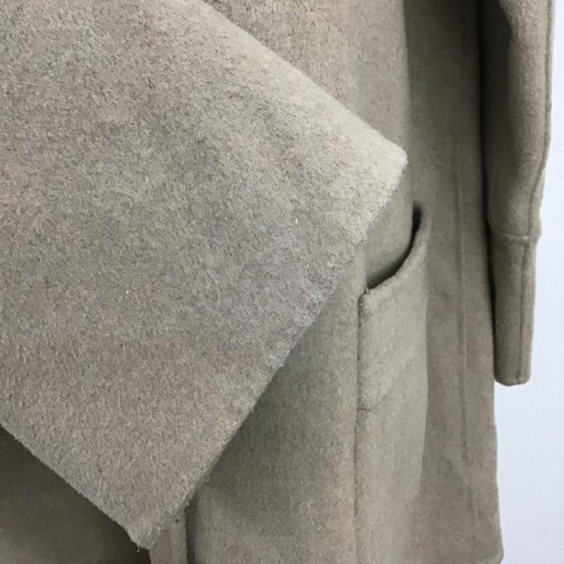 ザラベーシック ZARA BASIC ジャケット、上着 ジャンパー、ブルゾン ノーカラージャケット カジュアルジャケット ロングコート アウター M 無地 ベージュ / ベージュ / レディース USED 古着 中古 10102037