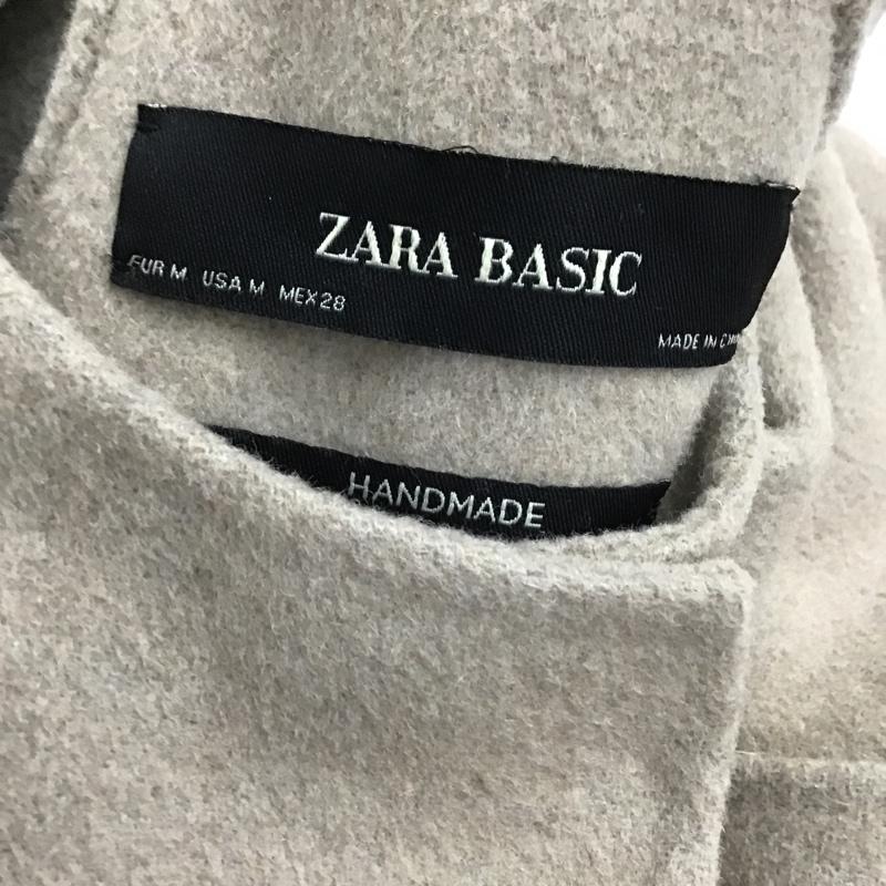 ザラベーシック ZARA BASIC ジャケット、上着 ジャンパー、ブルゾン ノーカラージャケット カジュアルジャケット ロングコート アウター M 無地 ベージュ / ベージュ / レディース USED 古着 中古 10102037