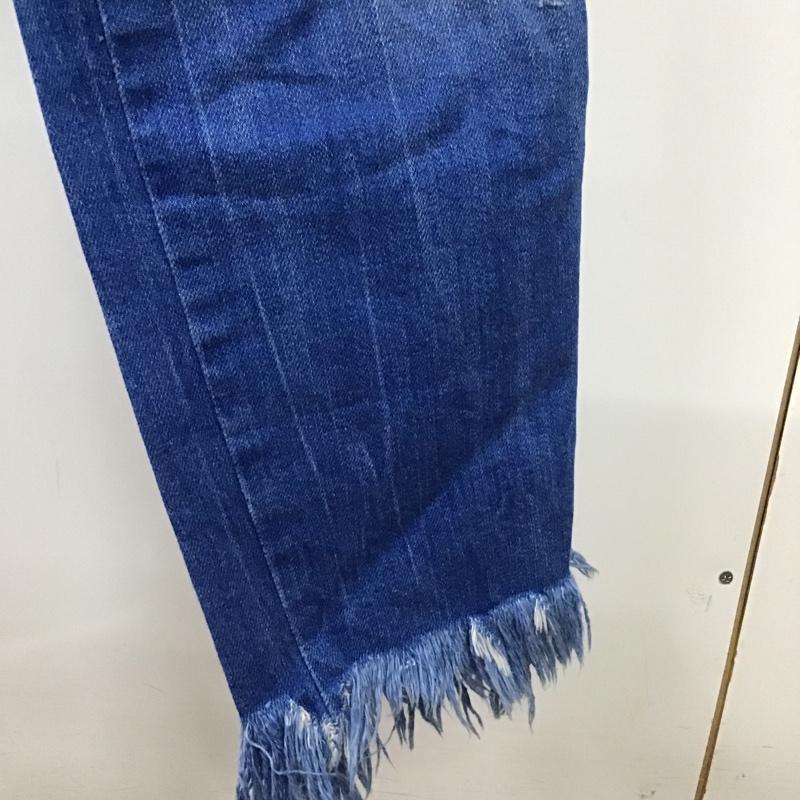 ザラ ZARA パンツ デニム、ジーンズ デニムパンツ スリムパンツ ストレッチパンツ ジーンズ 36 無地 インディゴ / インディゴ /  レディース USED 古着 中古 10102040
