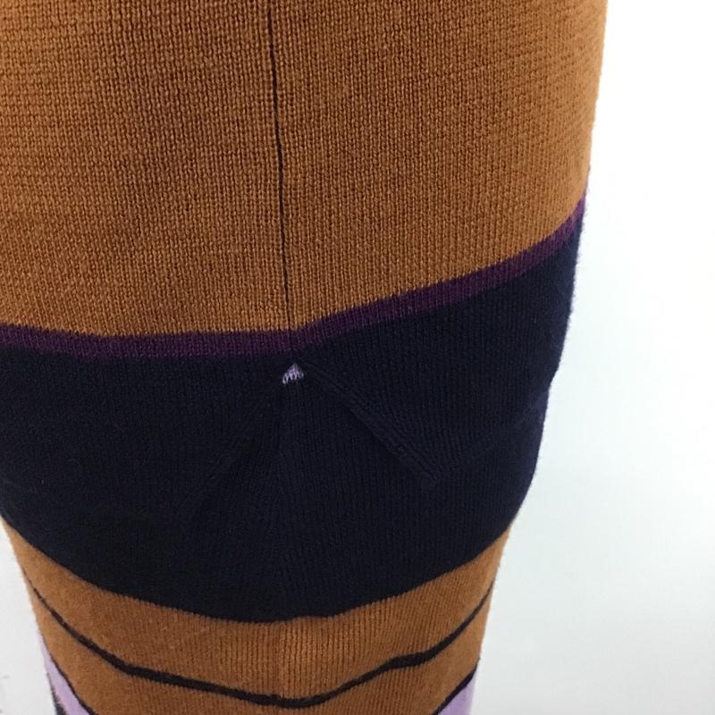 ロペピクニック ROPE' PICNIC セットアップ セットアップ ボーダーニットカットソー ロングニットスカート セットアップ 36 ボーダー柄 紺 / ネイビー / X 茶 / ブラウン / X 紫 / パープル /  レディース USED 古着 中古 10102042