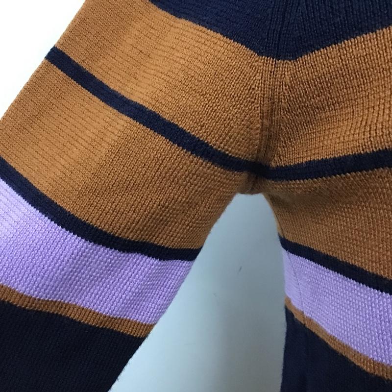 ロペピクニック ROPE' PICNIC セットアップ セットアップ ボーダーニットカットソー ロングニットスカート セットアップ 36 ボーダー柄 紺 / ネイビー / X 茶 / ブラウン / X 紫 / パープル /  レディース USED 古着 中古 10102042
