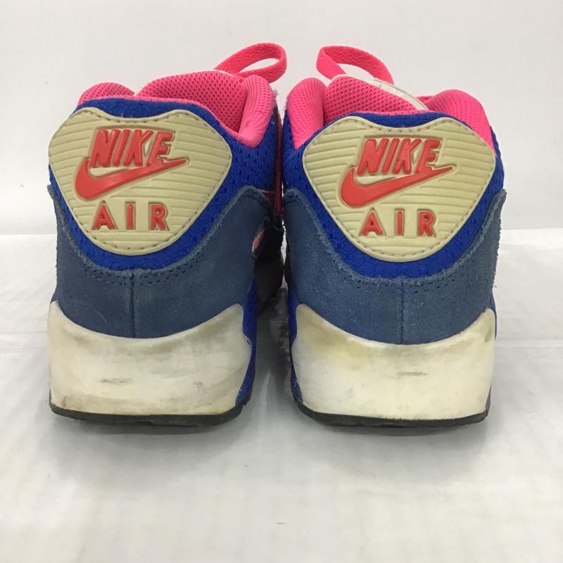 ナイキ NIKE スニーカー スニーカー 345017-121 AIR MAX90 23cm 23.0cm ロゴ、文字 青 / ブルー / X 白 / ホワイト / X 桃 / ピンク / レディース USED 古着 中古 10102051