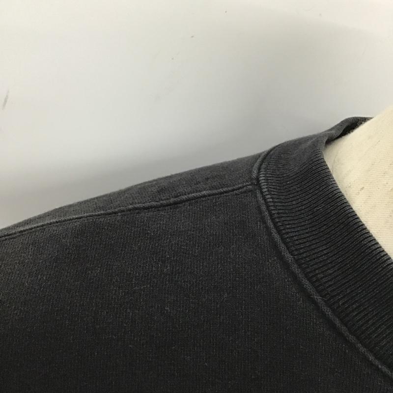 ラングリッツレザーズ Langlitz Leathers トレーナー 長袖 長袖スウェット 長袖トレーナー リブカットソー 長袖カットソー プリントトレーナー M ロゴ、文字 黒 / ブラック / メンズ USED 古着 中古 10102054