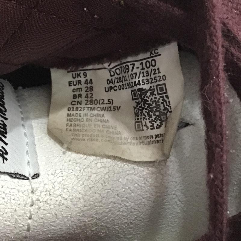 ナイキ NIKE スニーカー スニーカー DO7097-100 AIR JORDAN 1 RETRO HIGH OG SP 28cm 箱有 A Ma Maniere 28.0cm ロゴ、文字 えんじ / ワインレッド / X 灰 / グレー / メンズ USED 古着 中古 10102060