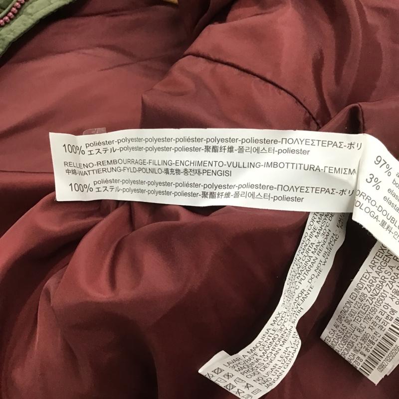 ザラ ZARA ベスト ベスト ダウンベスト ノースリーブカットソー ジップアップジャケット 無地 カーキ / カーキ / ボーイズ USED 古着 中古 10102078