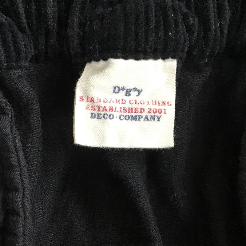ディージーワイ D*g*y ボトムス ボトムス D5882R3 コーデュロイパンツ ワイド サーカスパンツ M 無地 黒 / ブラック /  レディース USED 古着 中古 10102094