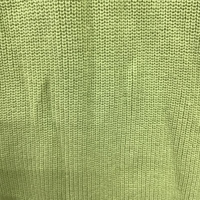 グリーンレーベルリラクシング green label relaxing ニット、セーター 長袖 3613-699-2319 コットンショルダーマーブルボタンプルオーバーニット 長袖ニット 無地 緑 / グリーン / レディース USED 古着 中古 10102109