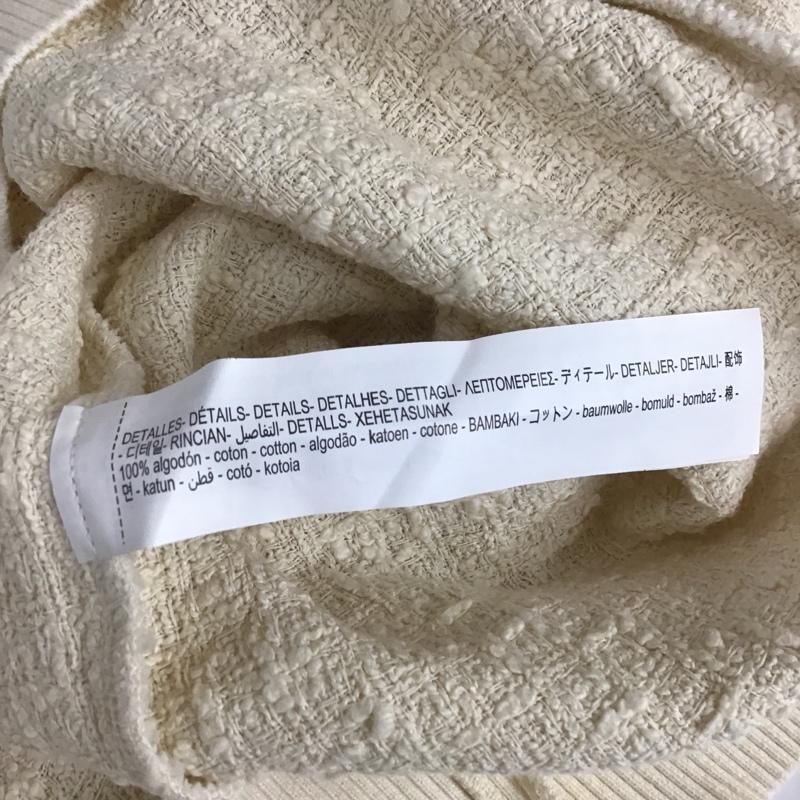 ザラ ZARA ベスト ベスト ニットベスト ノースリーブニット Vネック M 無地 白 / ホワイト / レディース USED 古着 中古 10102125