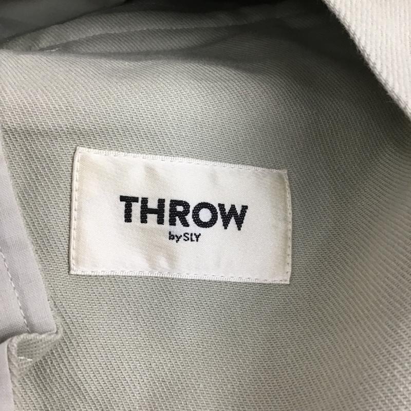 スローバイスライ THROW by SLY ジャケット、上着 ジャケット、ブレザー 030ES030-1030 WASHIOVERTAILORジャケット テーラードジャケット 1 無地 灰 / グレー / レディース USED 古着 中古 10102129