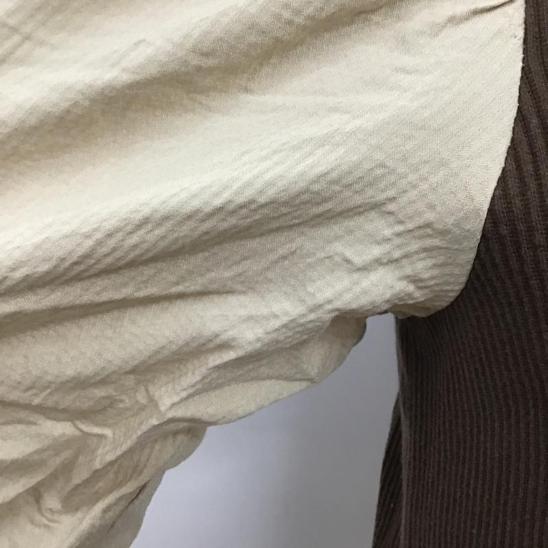 アルシーヴ archives カットソー 長袖 長袖カットソー クルーネックカットソー ロングスリーブカットソー 無地 茶 / ブラウン /  レディース USED 古着 中古 10102130