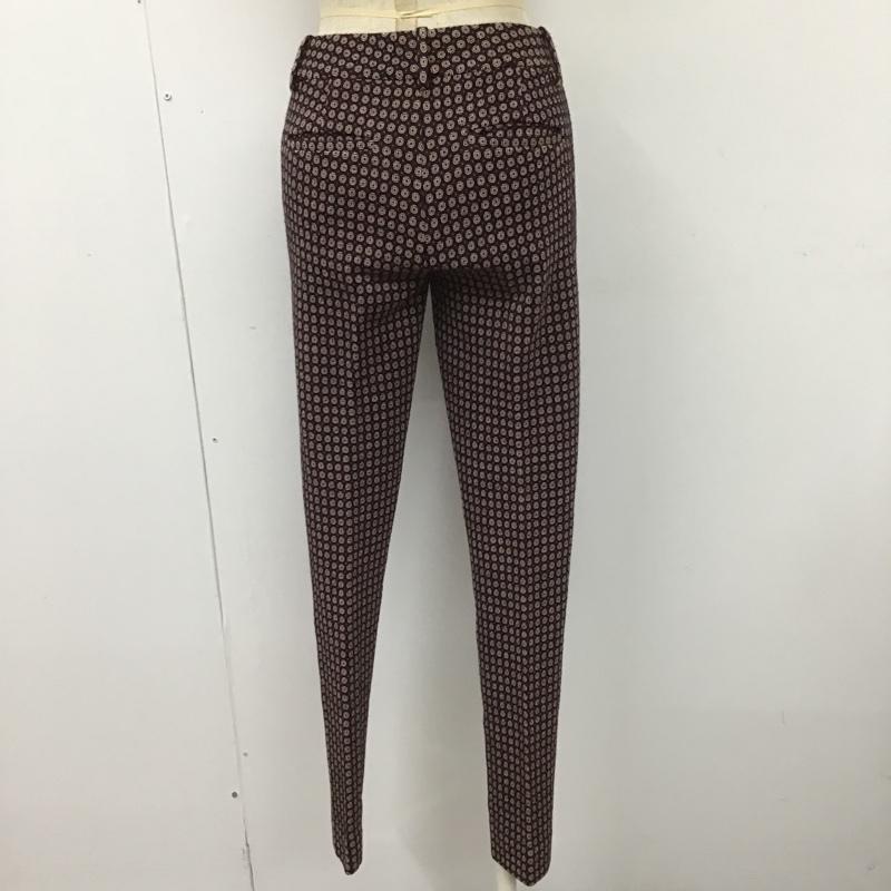 セオリー theory パンツ スラックス 01-5306607 PALMETTO KNIT 0 総柄 えんじ / ワインレッド / X アイボリー / アイボリー / X 黒 / ブラック /  レディース USED 古着 中古 10102132