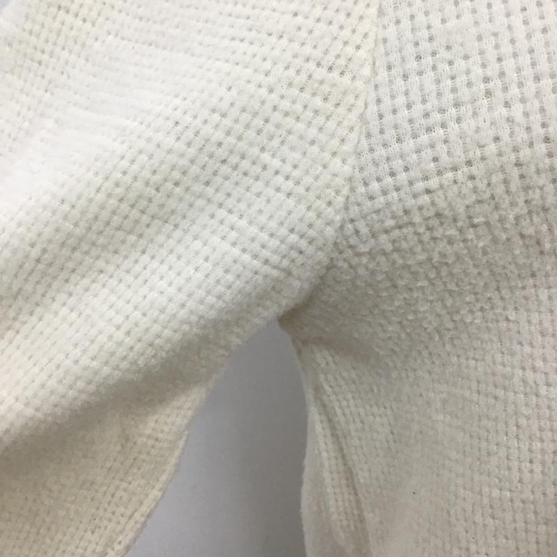 サマンサモスモス Samansa Mos2 カットソー 長袖 1209827 ワッフル起毛レースTシャツ FREE 無地 アイボリー / アイボリー / レディース USED 古着 中古 10102137
