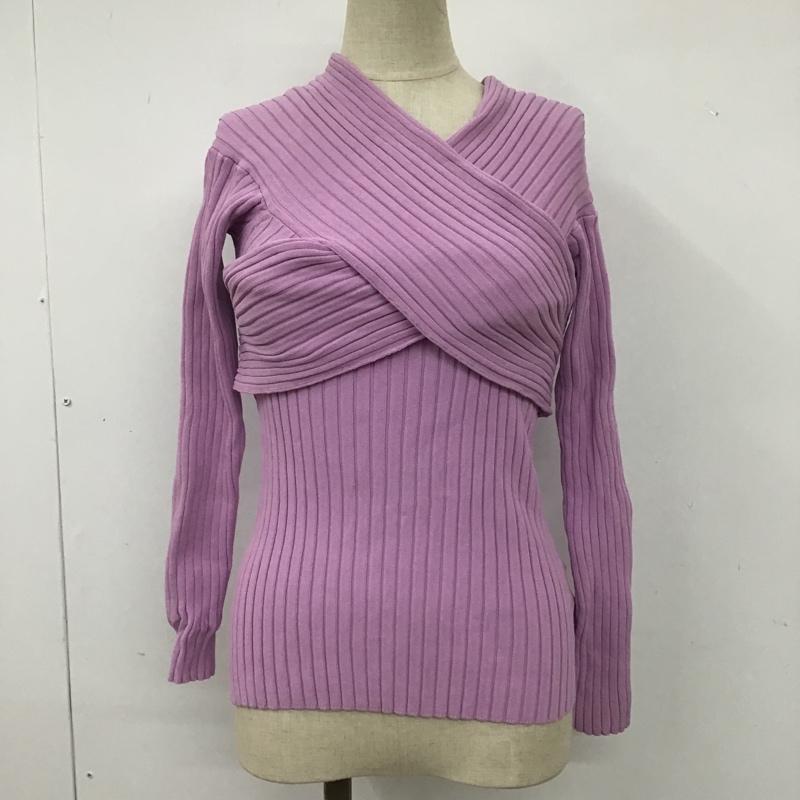 スナイデル SNIDEL カットソー 長袖 SWNT181094 オフショルディテールニットプルオーバー FREE 無地 紫 / パープル /  レディース USED 古着 中古 10102144