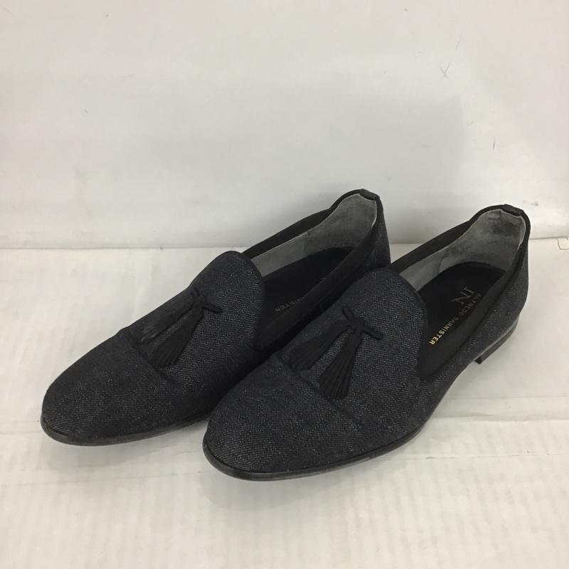 アルフレッドバニスター alfredoBANNISTER ローファー ローファー タッセル 40 刺繍 紺 / ネイビー / メンズ USED 古着 中古 10102167