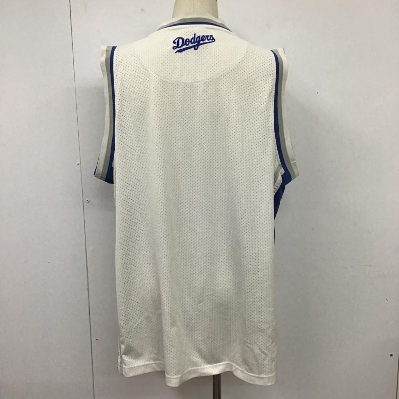 古着 USED トップス トップス stitches Dodgers ドジャース メッシュ ノースリーブ 2XL ロゴ、文字 白 / ホワイト / X 青 / ブルー / X 灰 / グレー / メンズ USED 古着 中古 10102194